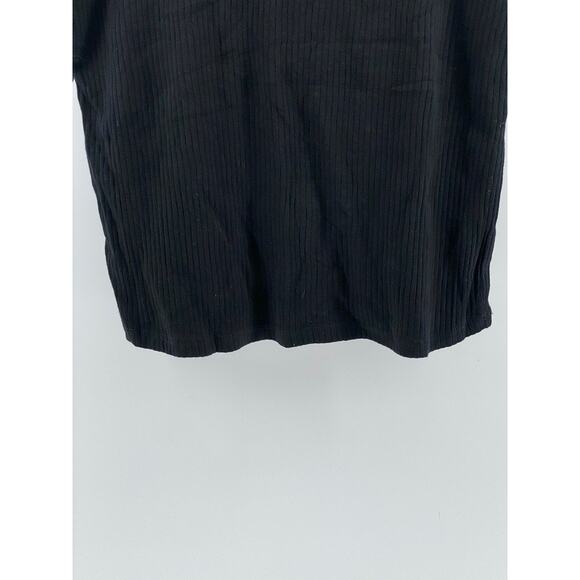 RIVER ISLAND Women's Black Wide-Rib Lace-Trim V-Neck Tank Top SZ 12 - Picture 5 of 11